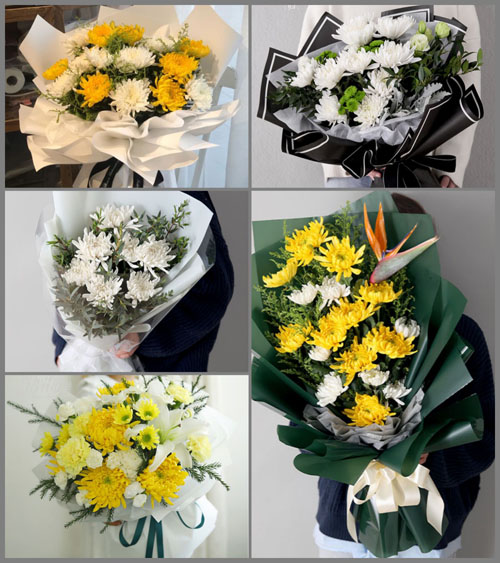 广东湛江市吴川市长岐镇新联村白事花束代送